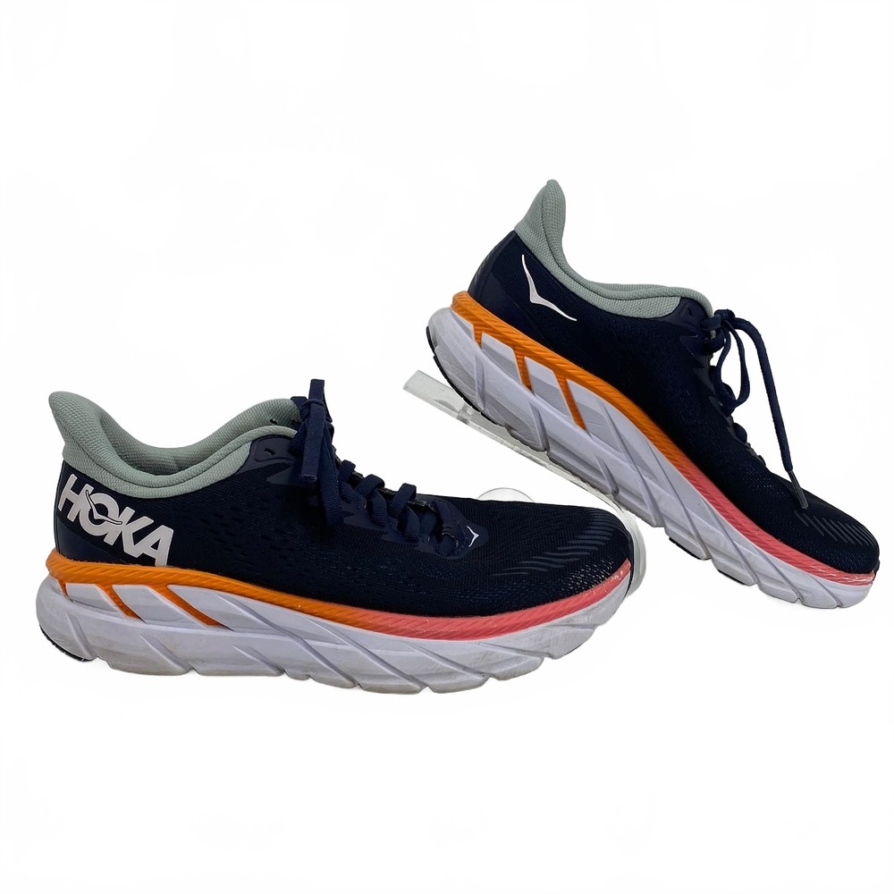 Hoka Navy Pink Clifton 7 Sneakers | Women’s US7 Regular